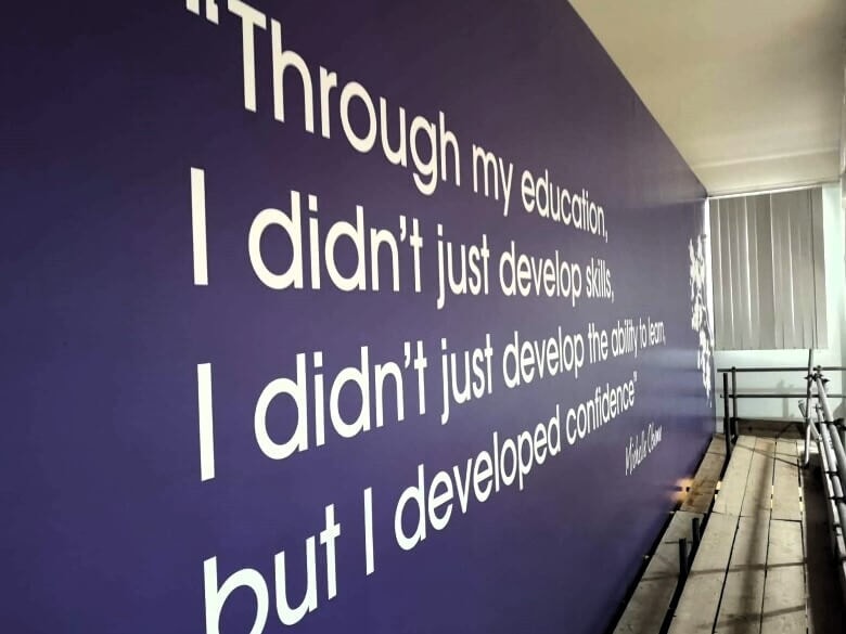 An image of quote wall graphics.